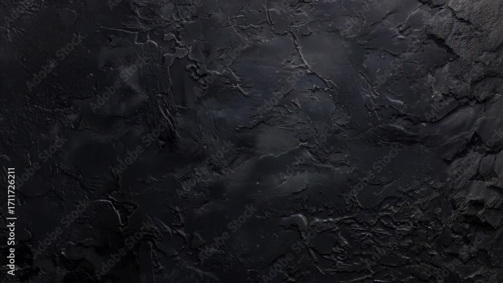 Poster a detailed close-up of a dark black surface featuring unique textures and subtle variations, perfect
