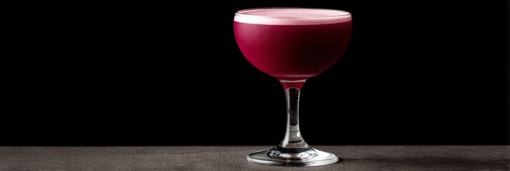 Rich magenta cocktail shimmers in moonlit goblet; echoes of Mardi Gras revelry and Samhain's mystical embrace swirl together