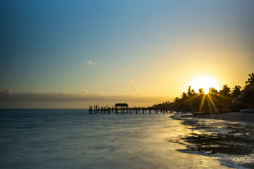 Setting sun over the Florida Keys