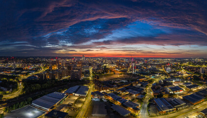 Stunning Sunrise Over Manchester Deansgate
