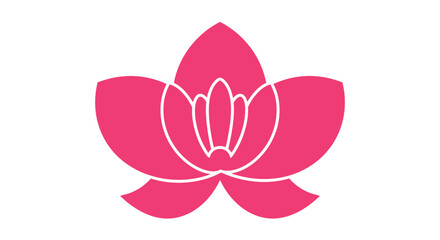 Vibrant pink orchid flower elegant botanical symbol nature's beauty decorative element design