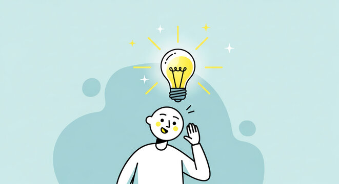 business man thinking vector illustration 