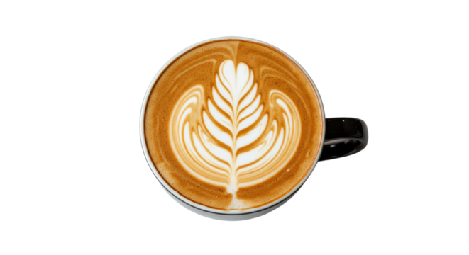 Latte art coffee cup drink beverage foam 18.