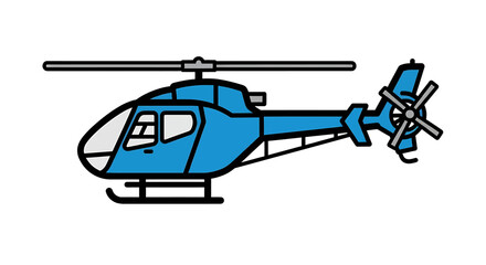Helicopter Design A Clean, Modern Vector Illustration