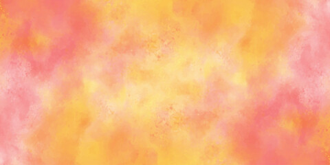 Abstract colorful watercolor background. hand painted red and orange watercolor texture. watercolor wash painting ink effects. bright and soft color texture.