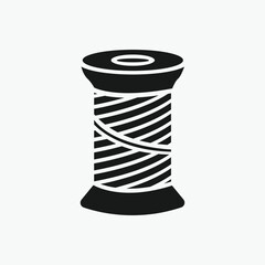 Thread bobbin icon thread fashion tailor icon vector