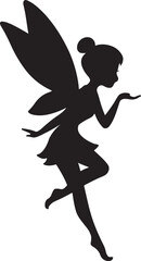 Fairy Silhouette Vector Magical Fantasy Illustration