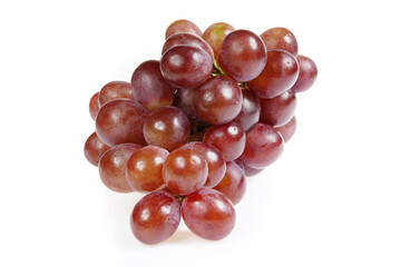 Grapes are very fresh on a white background.