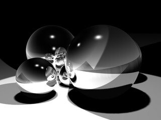 3D Kugel mit Spiegelung