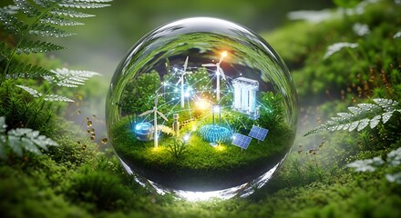 Sustainable Future Crystal Ball.