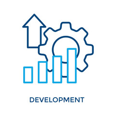Development Icon Outline Color Style. Vector Illustration For Graphic Design