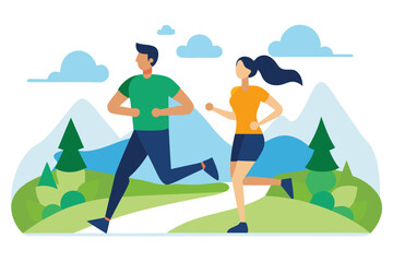 couple walking on the road