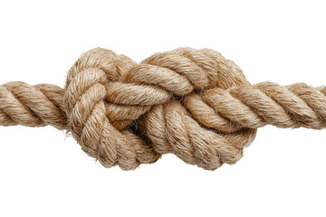 Rope knot isolated on transparent background, Clipart png