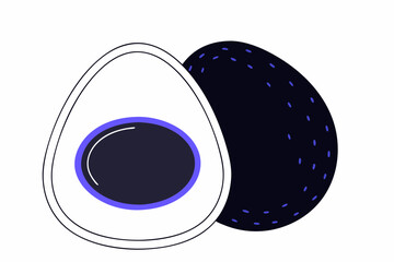 vector illustration of an easter egg