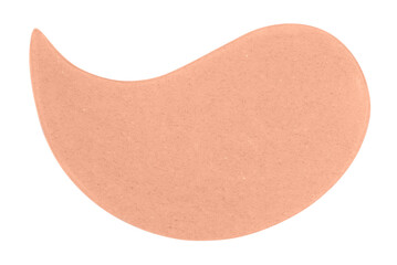 Eye glitter patches isolated on transparent background, real cosmetic skincare product.