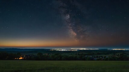 Urban vs Rural Sky Illustrated Through Light Pollution Levels