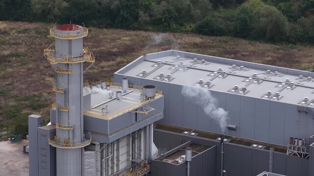 The former Blenod les Pont a Mousson coal fired power station in Meurthe et Moselle, France.