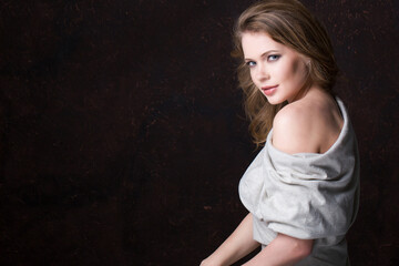 Attractive portrait of a beautiful woman