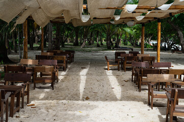 A beautiful island located in Trang, Thailand, with a mountain view in nature. Dec 2023