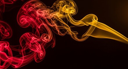 Abstract Colorful Smoke Patterns.