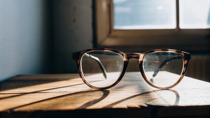 Vintage glasses and morning light 2
