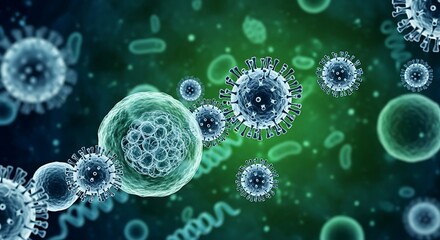 Microscopic Viruses and Cells.