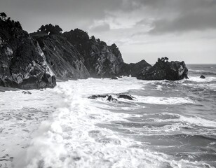 Dramatic coastal scene