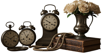 Vintage Timepieces and Still Life