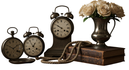 Vintage Timepieces and Still Life