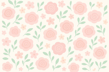 seamless pattern with roses