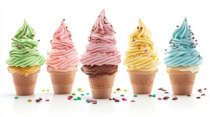 Creative Ice Cream Clipart for Use in Design Projects