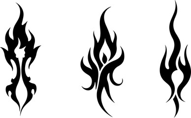 "Tribal Flame Silhouette Collection"