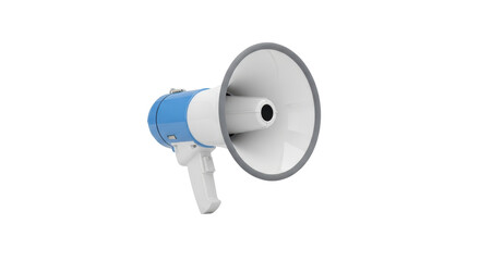 Isolated Megaphone, Loudhailer for Speaking, Talking, or Yelling and Communication Purposes