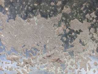 Grungy Mud Splatter on a Wet Oily Surface