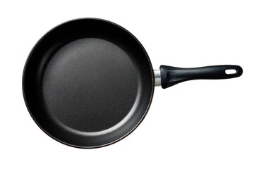 Empty round black frying pan (1)