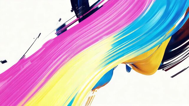 Vibrant Colorful Abstract Art