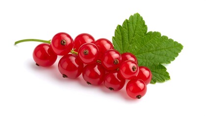 Red currants with leaf