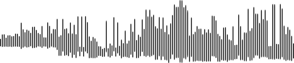 vector illustration of an abstract grunge sound wave