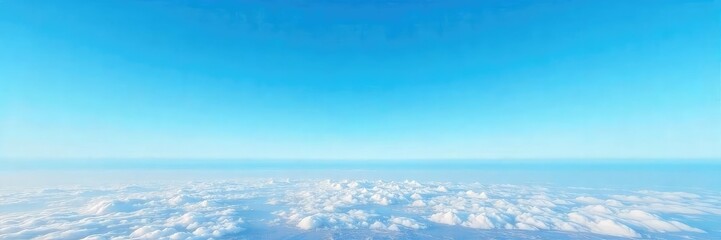 Vast, clear blue sky stretching to the horizon, a perfect representation of serenity and freedom Ideal for travel, nature, and inspirational projects , open, scenery