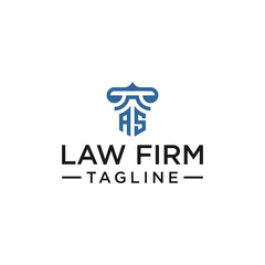 AS law logo design inspiration