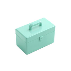 Plastic Storage Box 3D PNG Top View Minimal Background