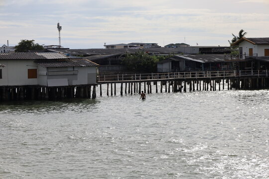 Thailand marine port day time rayong ban phe