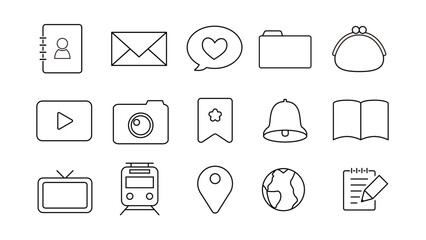 スマホアプリのアイコンセット	