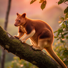 Unlike their hopping cousins, tree kangaroos climb trees with ease! Native to Papua New Guinea and northern Australia, they leap up to 30 feet between branches.