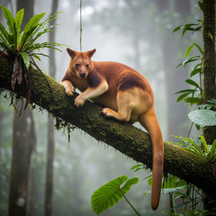 Unlike their hopping cousins, tree kangaroos climb trees with ease! Native to Papua New Guinea and northern Australia, they leap up to 30 feet between branches.