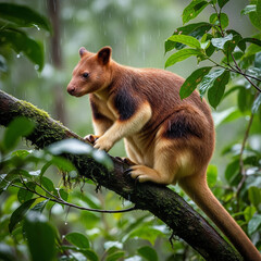 Unlike their hopping cousins, tree kangaroos climb trees with ease! Native to Papua New Guinea and northern Australia, they leap up to 30 feet between branches.