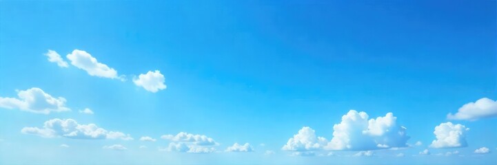 Obraz premium Vast expanse of clear, vibrant blue sky, perfect for backgrounds or design projects The image showcases a cloudless daytime scene, ideal for tranquility and serenity themes , design, serene, spring