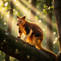 Unlike their hopping cousins, tree kangaroos climb trees with ease! Native to Papua New Guinea and northern Australia, they leap up to 30 feet between branches.