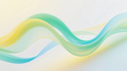 Fototapeta premium Soft Pastel Gradient Abstract Flowing Wave with Smooth Transparent Curves and Minimal Elegant Light Background Design