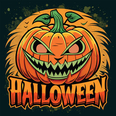 Vibrant and playful halloween themed graphic design